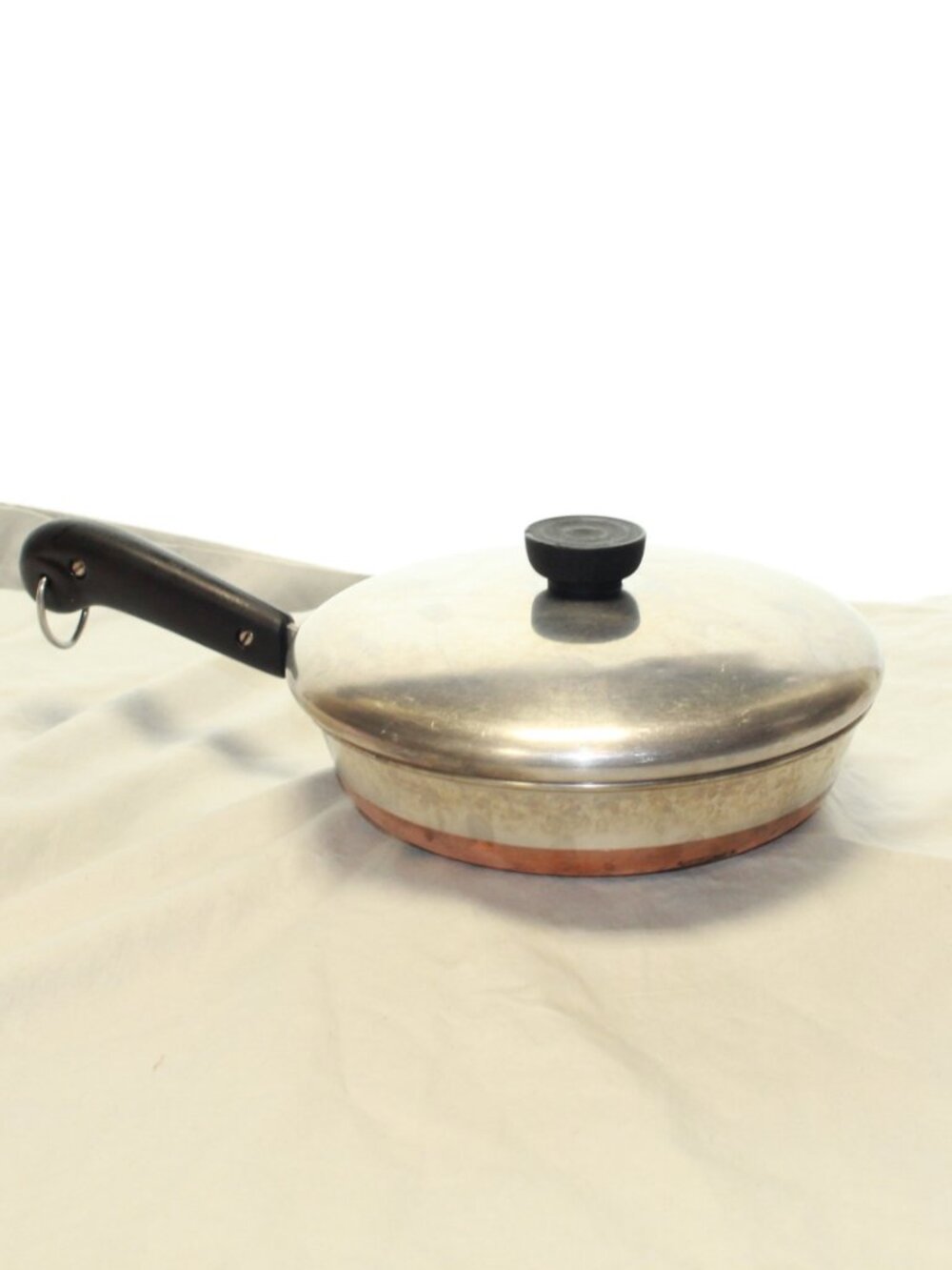 Revere Ware 1801 Copper Bottom 8 In Fry Pan With Lid - Riverside, CAL